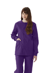 JACKET,SCRUB,PRPLE,CE,USEX KNIT CUF,XL